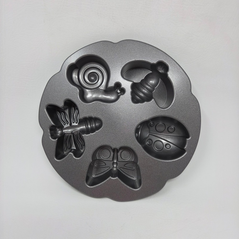 Nordic Ware Garden Bugs Cupcake Pan Snail Bee Lady Bug Butterfly Dragonfly